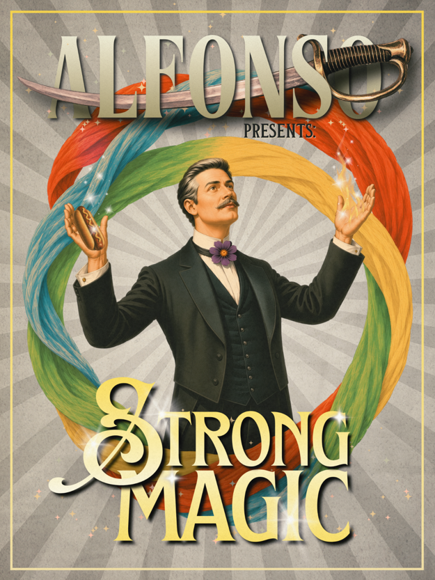 Alfonso — Strong Magic vintage poster